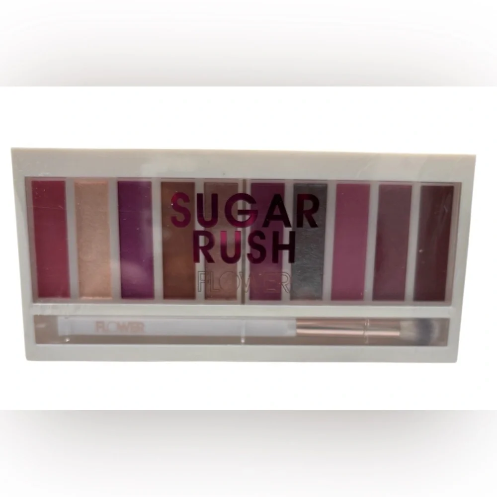 FLOWER Beauty Shimmer & Shade Eyeshadow Palette “Sugar Rush” NIB - Picture 4 of 5